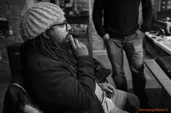 Alejandro Vargas Grabacion disco Ama aza Lando.